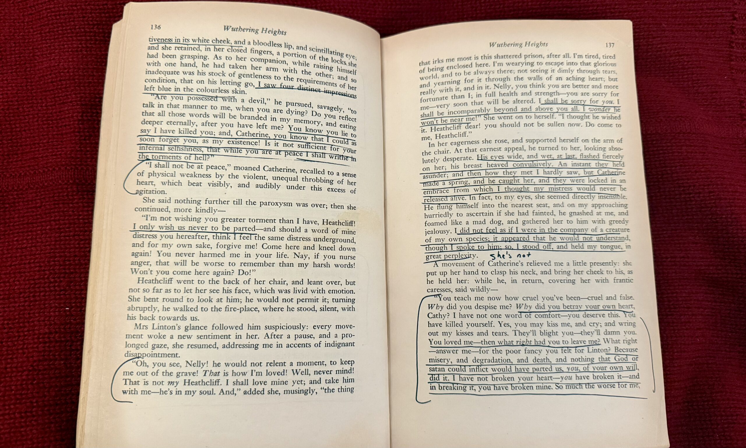 Wuthering Heights by Emily Brontë